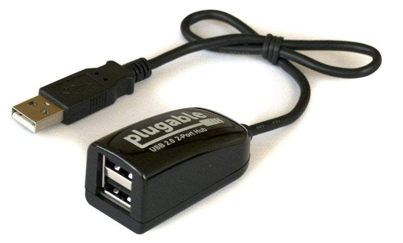 Plugable USB 2.0 2-Port High Speed Ultra Compact Hub Splitter (480 Mbps, USB 2.0, Compatible with Windows, Linux, macOS, Chrome OS) - LeoForward Australia