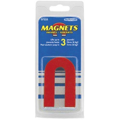 Red Cast Alnico 5 U-Shaped Magnet With Keeper, 1-3/16" Wide, 2" Tall, 1/4" Thick (Pack of 1) - LeoForward Australia