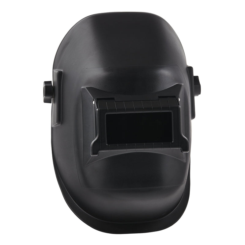  [AUSTRALIA] - Sellstrom Durable, Super Tuff Nylon, All-Purpose Welding Helmet with 2" x 4 1/4" Sel-Snap Lift Front, Ratchet Headgear, Black, S29301