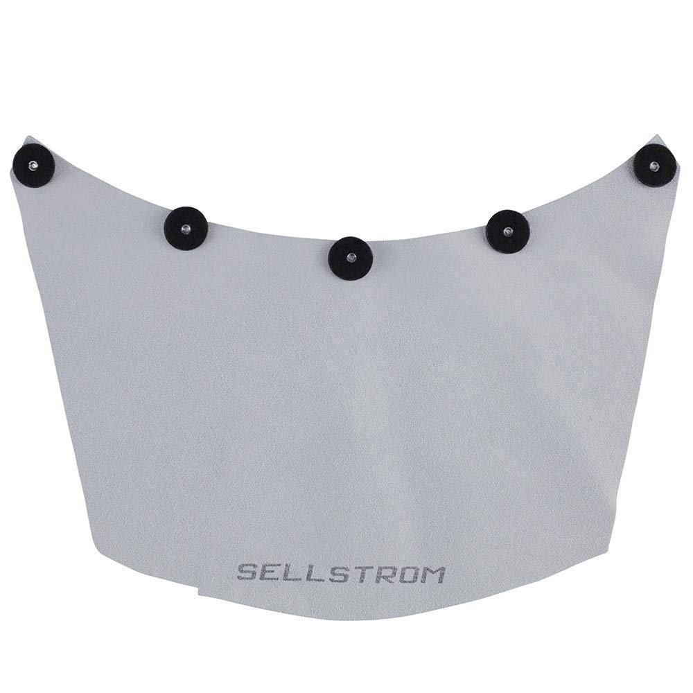  [AUSTRALIA] - Sellstrom Protective Leather Welding Spatter Bib for Welding Helmets/Face Shields, Grey, S21100