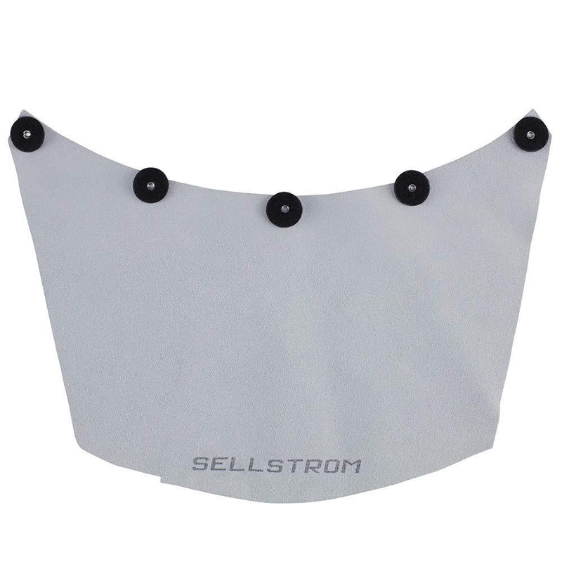  [AUSTRALIA] - Sellstrom Protective Leather Welding Spatter Bib for Welding Helmets/Face Shields, Grey, S21100