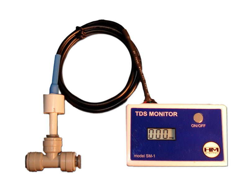 HM Digital SM-1 In-Line Single TDS Monitor, 0-9990 ppm Range, +/- 2% Readout Accuracy - LeoForward Australia