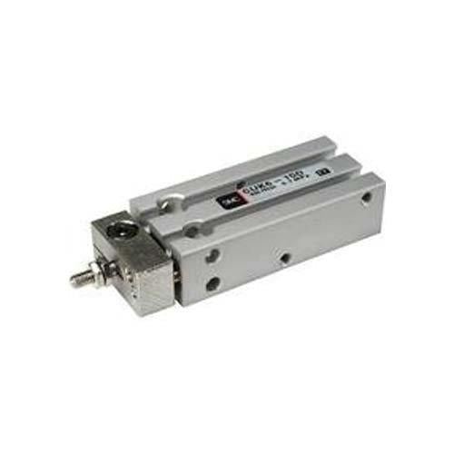 SMC CDUK6-10D Aluminum Air Cylinder with Guide Rod Plate, Compact, Double Acting, Free Mounting, Switch Ready, Rubber Cushion, 6 mm Bore OD, 10 mm Stroke, 3 mm Rod OD, M5 x 0.8 Not Listed Inches 10 Millimeters 3 Millimeters M3 x 0.5 7 Millimeters 1 - LeoForward Australia