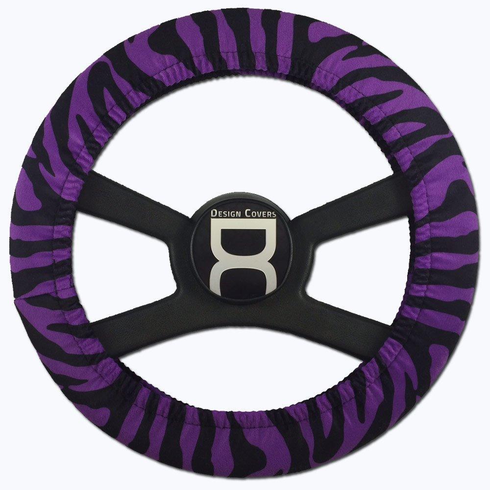  [AUSTRALIA] - Black and purple zebra steering wheel cover