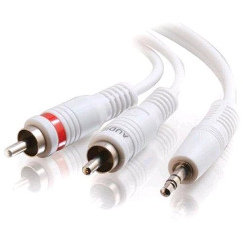SRY0600WG-6ft. 3.5mm Plug to Dual RCA Plugs Cable [SRY0600WG] - LeoForward Australia
