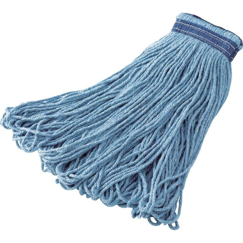 Rubbermaid Commercial Products-FGE23800BL00 Universal Headband Blend Mop, Blue, Looped Ends to Reduce Fraying 1 Pack - LeoForward Australia