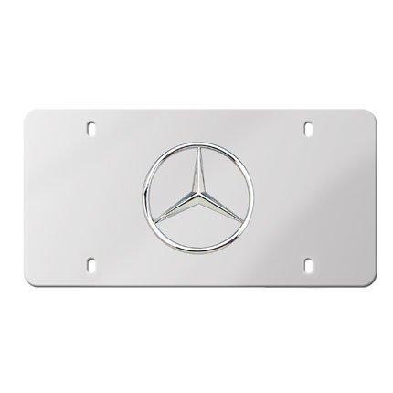 Genuine OEM Mercedes Benz Star-Marquis Plate-Polished Stainless Steel - LeoForward Australia