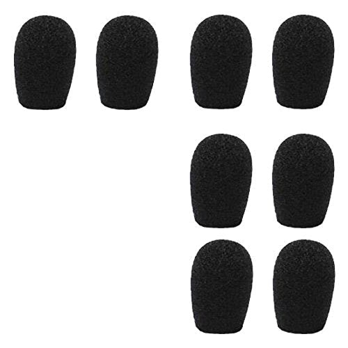  [AUSTRALIA] - 20mm Headset & Lapel Lavalier Microphone Windscreens - 8 Pack