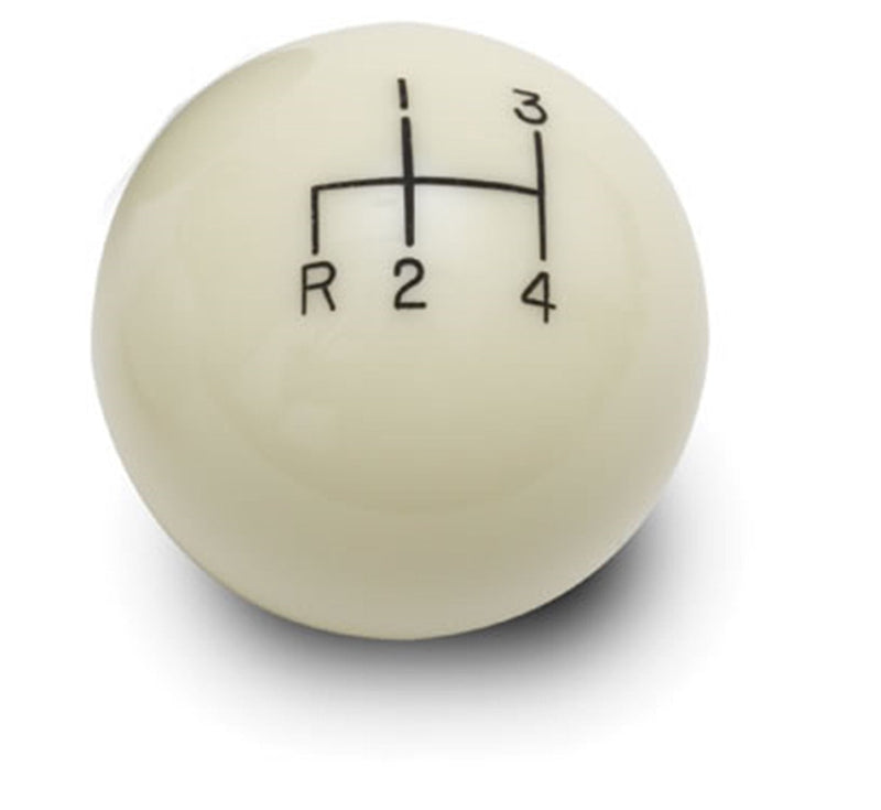  [AUSTRALIA] - Lokar SK-6890 Ivory 2" 4-Speed Reverse Down Left Shift Knob