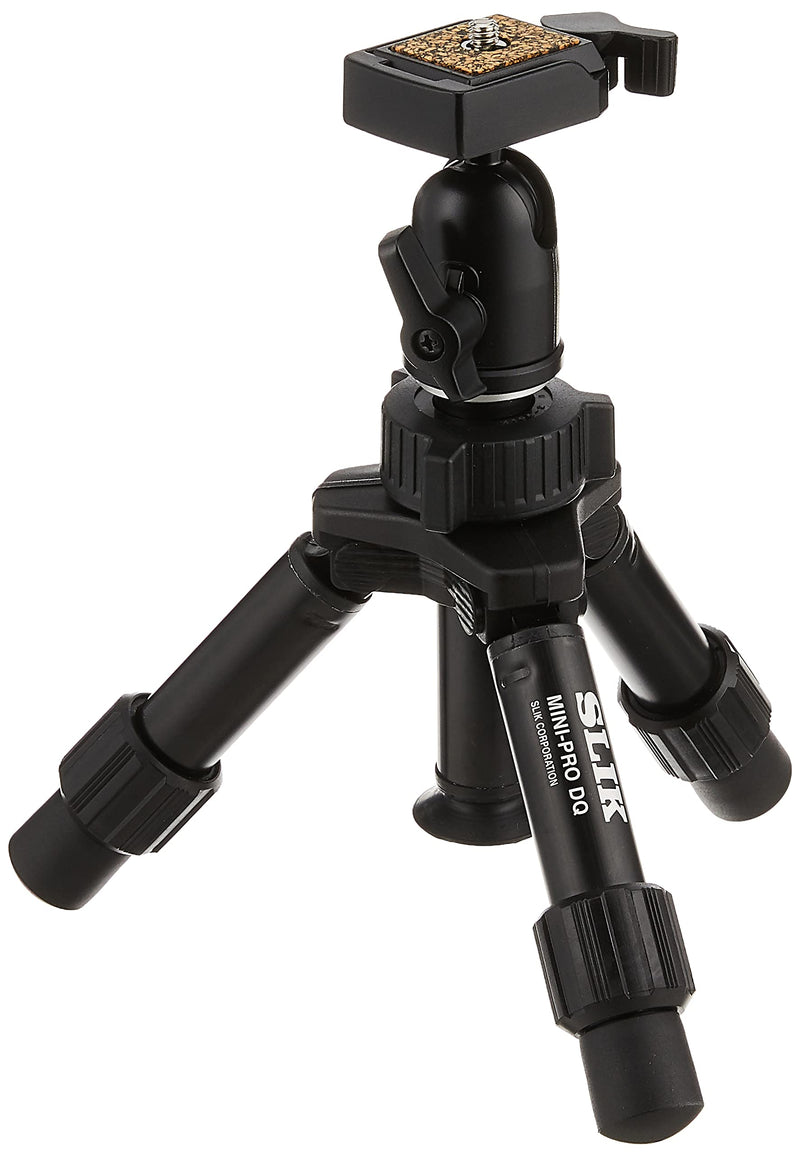  [AUSTRALIA] - SLIK Mini Pro DQ 2-Section Table-Top Tripod - Black