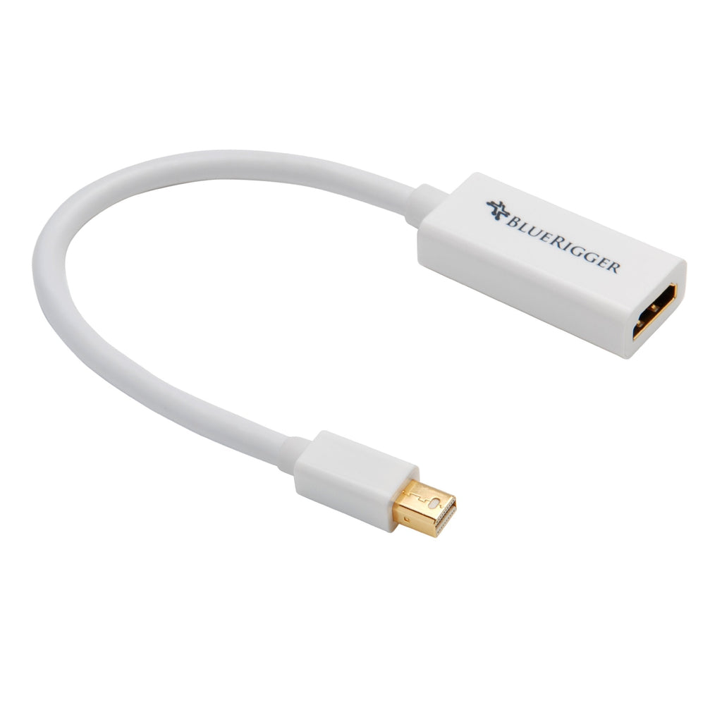 BlueRigger Mini DisplayPort (Mini DP | Thunderbolt) to HDMI Female Adaptor Cable (15cm) - MacBook Pro/Air - with HD Audio - LeoForward Australia