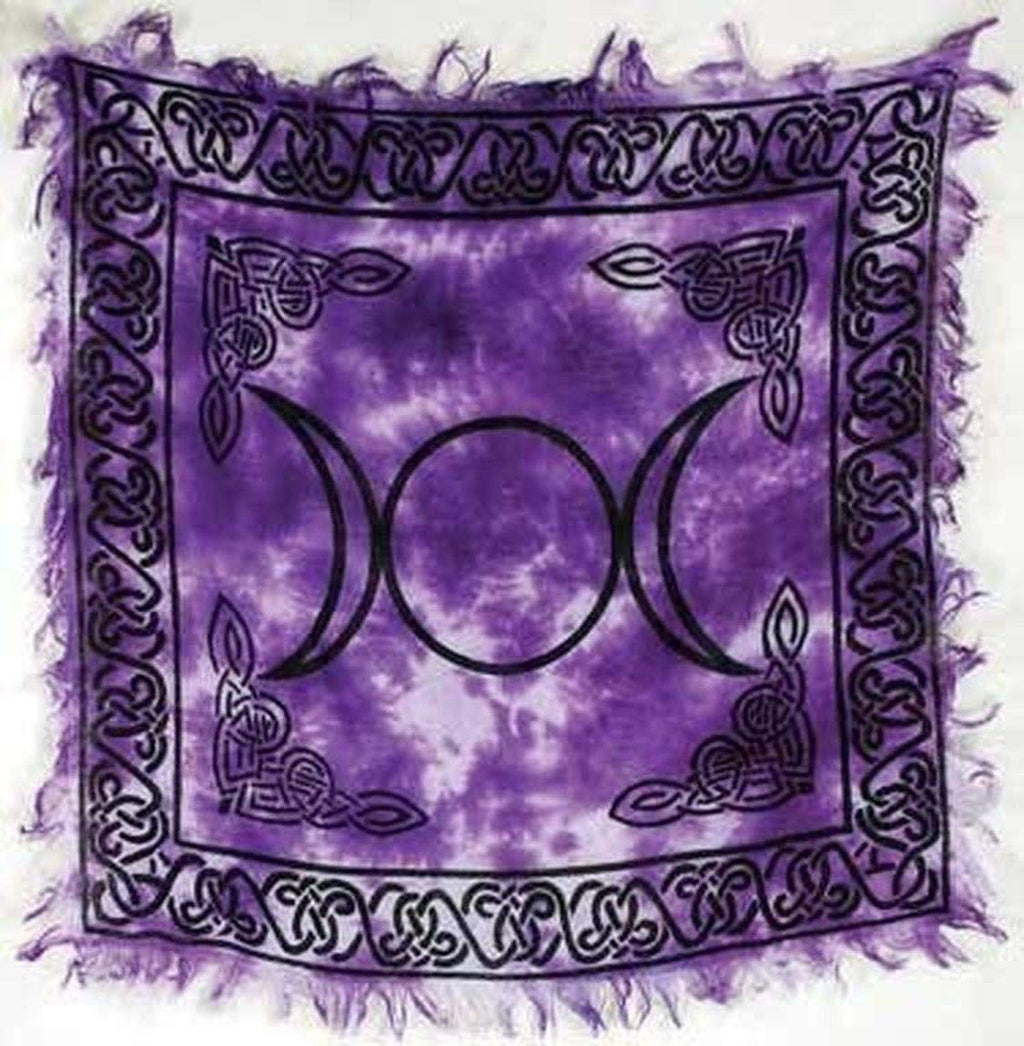  [AUSTRALIA] - Triple Moon Altar Cloth 18" x 18"