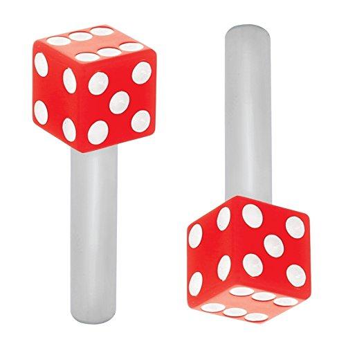  [AUSTRALIA] - United Pacific 70040 Red (2/Card) DICE Door KNOB