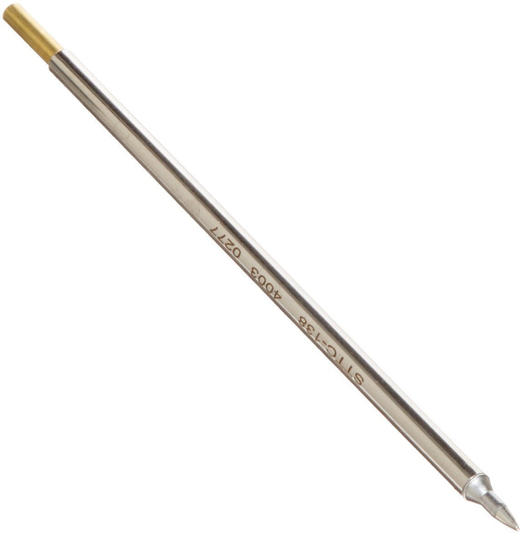  [AUSTRALIA] - Metcal STTC-138 STTC Series Soldering Cartridge for Most Standard Applications, 775°F Maximum Tip Temperature, Chisel 30° , 1.5mm Tip Size, 9.9mm Tip Length