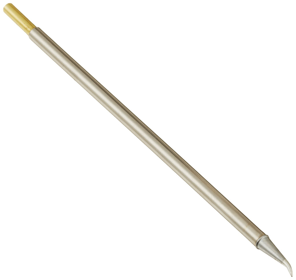  [AUSTRALIA] - Metcal STTC-044 STTC Series Soldering Cartridge for Temperature Sensitive Applications, 675°F Maximum Tip Temperature, Conical Sharp Bent 30° Long Reach, 0.5mm Tip Size, 14.5mm Tip Length