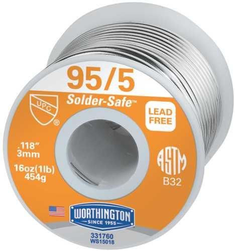  [AUSTRALIA] - Worthington 331760 Wire Solder, 95/5 1 lb. Roll