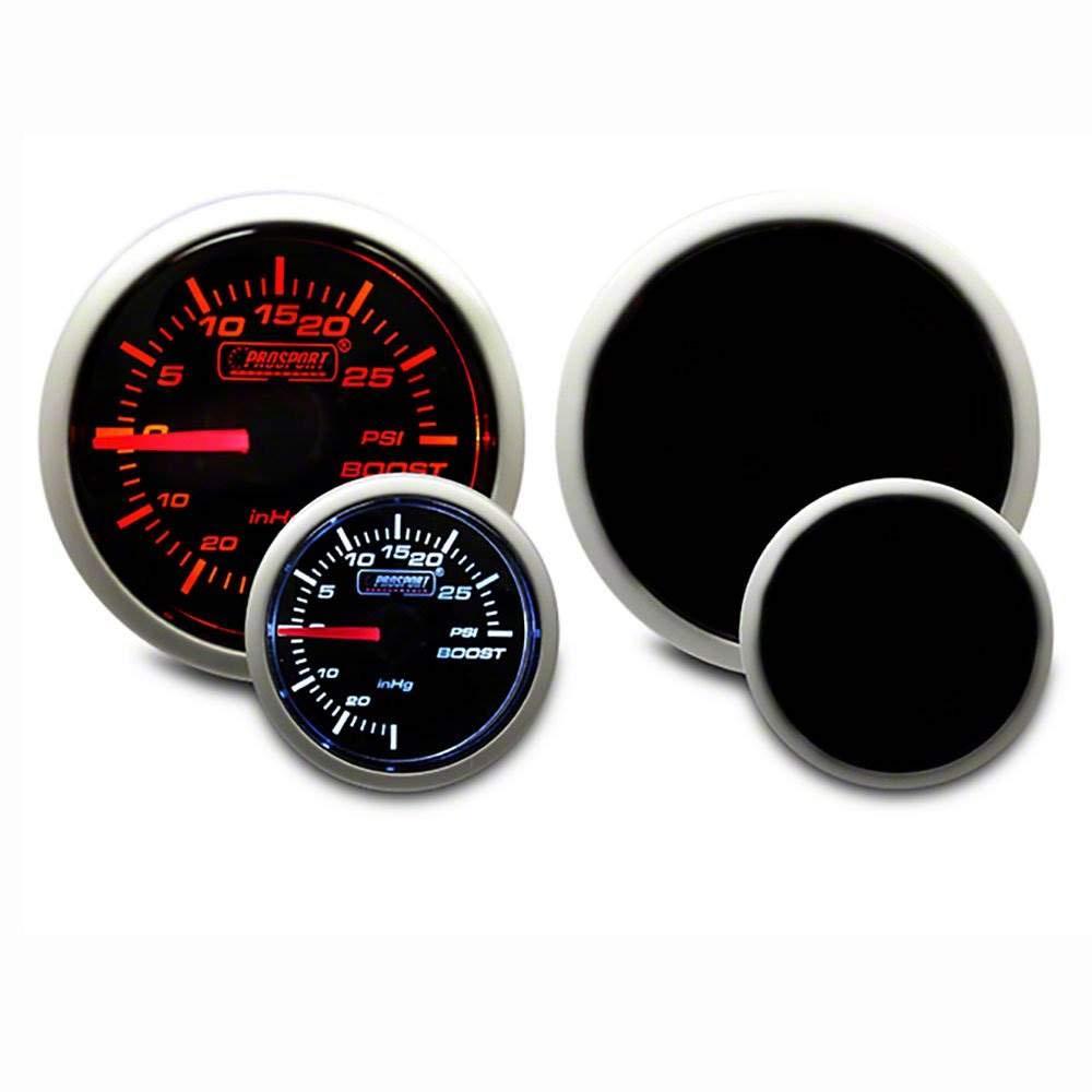  [AUSTRALIA] - Prosport Gauges Boost Gauge- Mechanical Amber/White Performance Series 52mm (2 1/16")