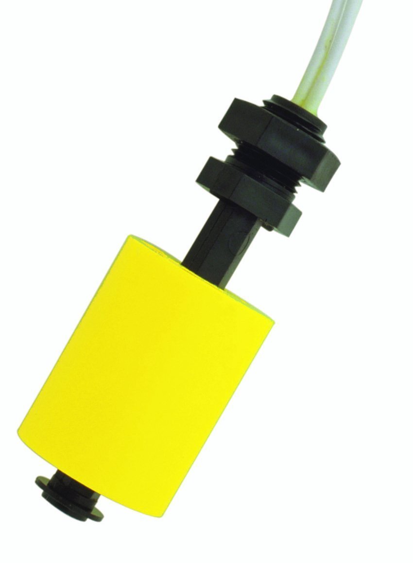 Flowline LV20-1201 Switch-Tek Mini-Float Level Switch for Vertical Mounting, Polypropylene Sensor, 1/8" NPT Process Mount - LeoForward Australia