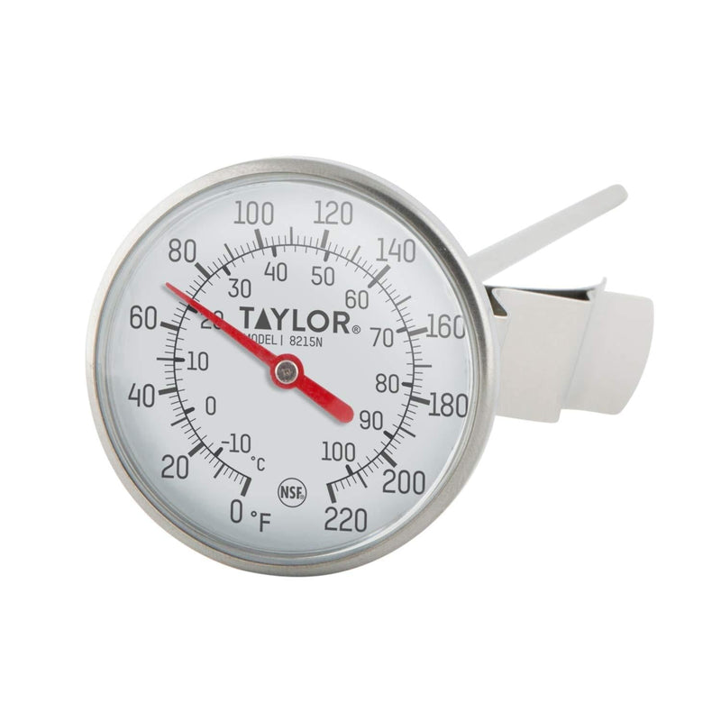 Taylor Precision 8215N 8-Inch Bi-Therm Pocket Dial Thermometer, 1.75-Inch Dial, 0 to 220 Degree F, NSF 8 inches Stem, 1-3/4 inches Dial, 0 to 220 Degree F - LeoForward Australia