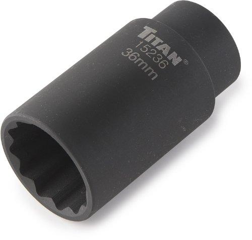  [AUSTRALIA] - Titan 15236 36 mm 1/2" Drive 12 Point Axle Nut Socket