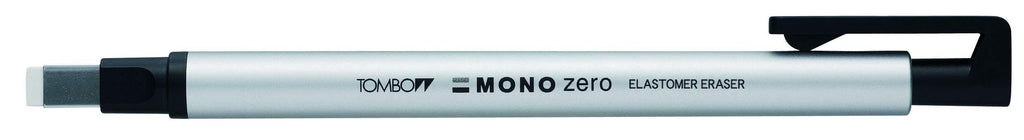 Tombow Holder Eraser, Mono Zero Square Shaper, Silver (EH-KUS04) 1 Pack - LeoForward Australia