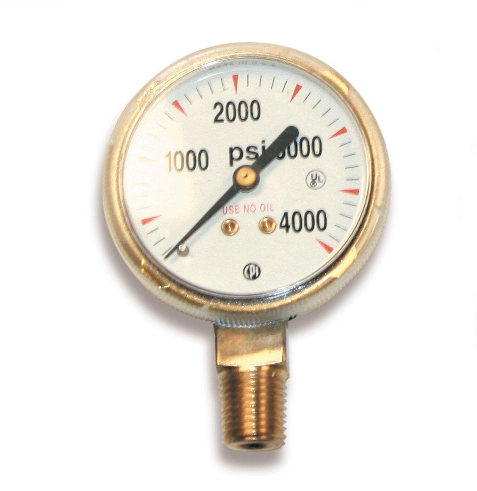  [AUSTRALIA] - US Forge 08030 Victor Style High Pressure Gauge for Oxygen Regulators 0-4000 P.S.I.