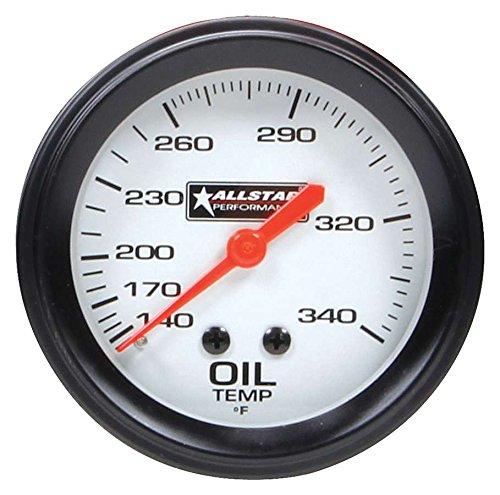  [AUSTRALIA] - Allstar ALL80097 2-5/8" Diameter 140 to 280 Degree F Mechanical Oil Temperature Gauge with Allstar Logo
