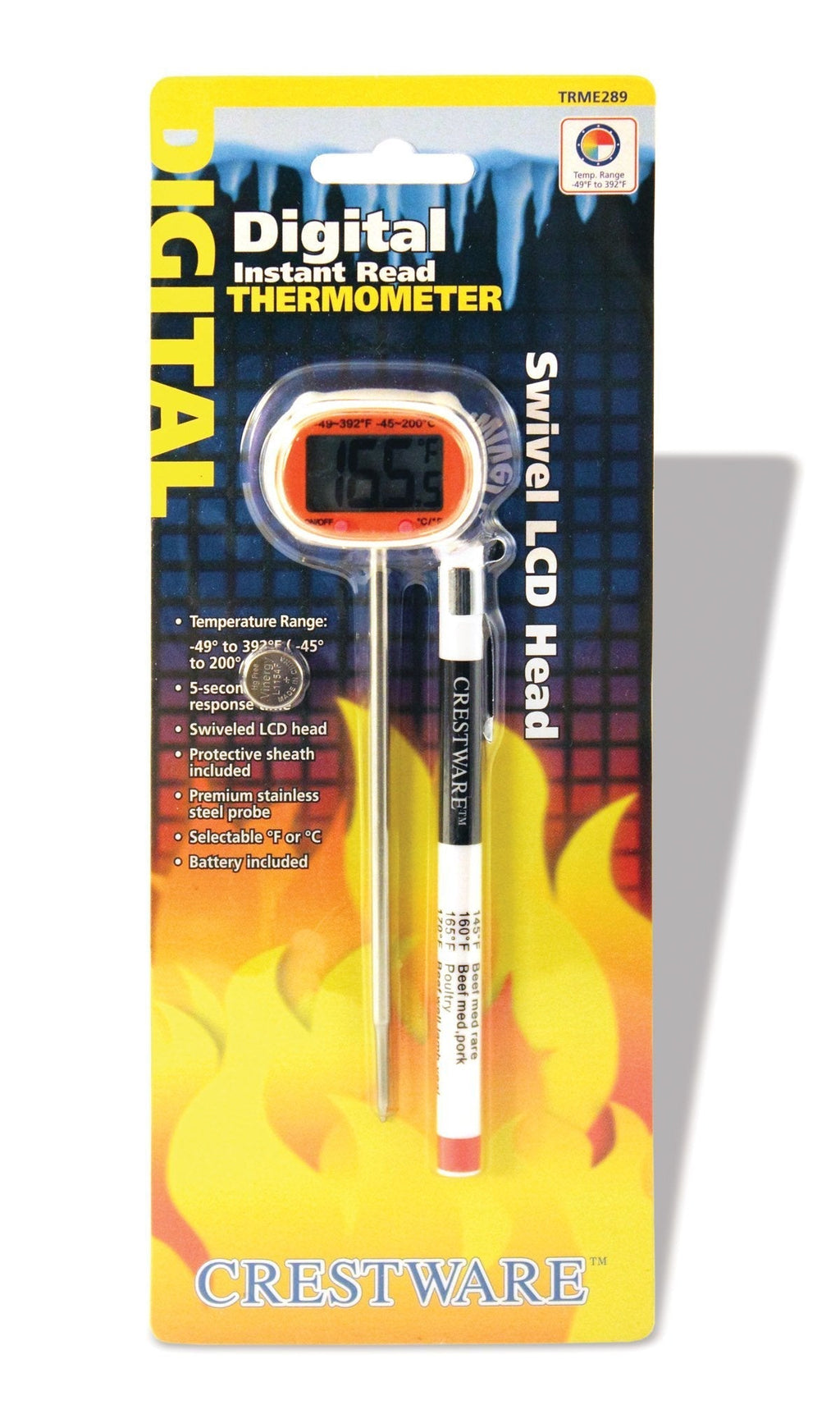 Crestware Digital Thermometer Swivel Handheld - LeoForward Australia