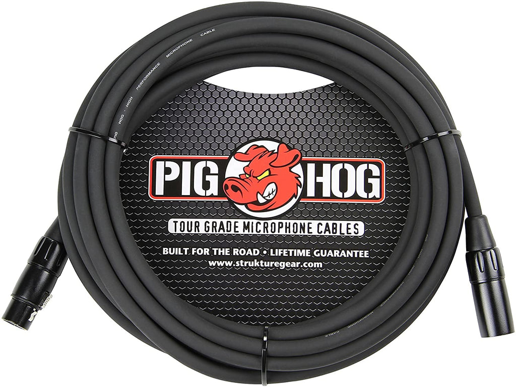  [AUSTRALIA] - Pig Hog PHM25 High Performance 8mm XLR Microphone Cable, 25 Feet