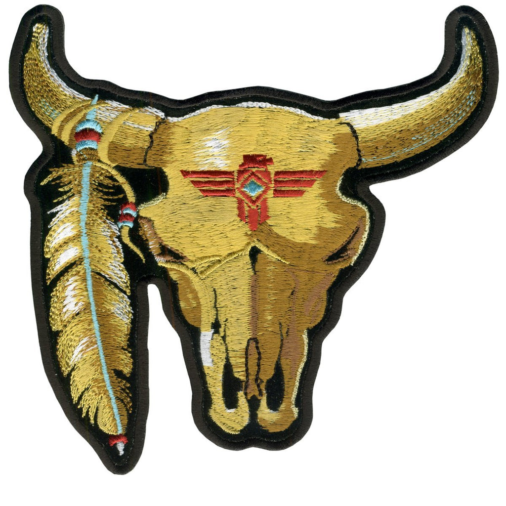  [AUSTRALIA] - Hot Leathers Cattle Skull Patch (3" Width x 3" Height)
