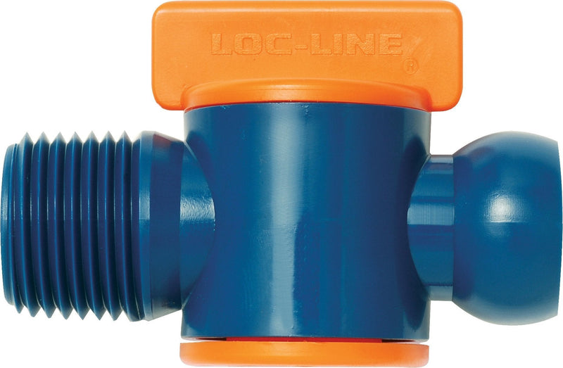 Loc-Line - 32092 Coolant Hose Component, Acetal Copolymer, Valve, 1/2" Hose ID, 1/2" NPT Male, 100 PSI (Pack of 2) - LeoForward Australia