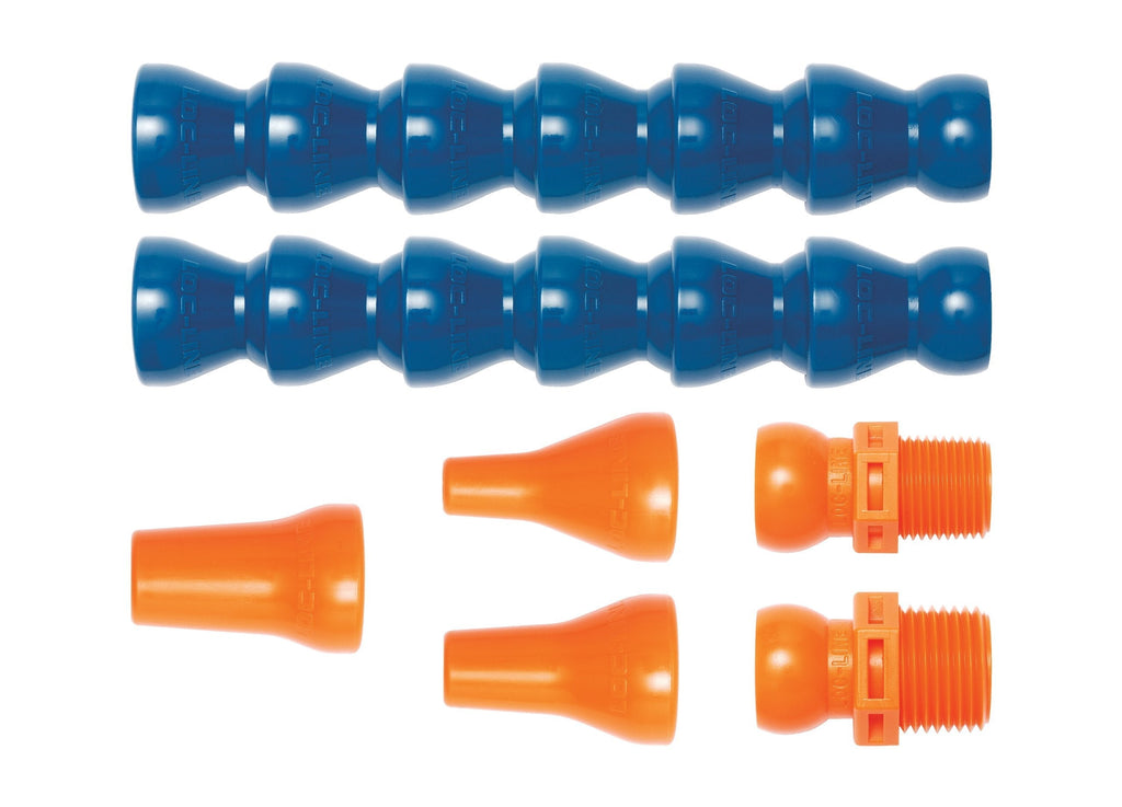 Loc-Line 40413 Coolant Hose Assembly Kit, Acetal Copolymer, 7 Piece, 1/4" Coolant Hose ID 1/4" - LeoForward Australia