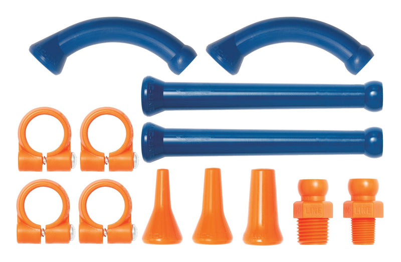 Loc-Line Coolant Hose Extended Element Kit, Acetal Copolymer, 13 Piece, 1/4" Hose ID 1/4" - LeoForward Australia