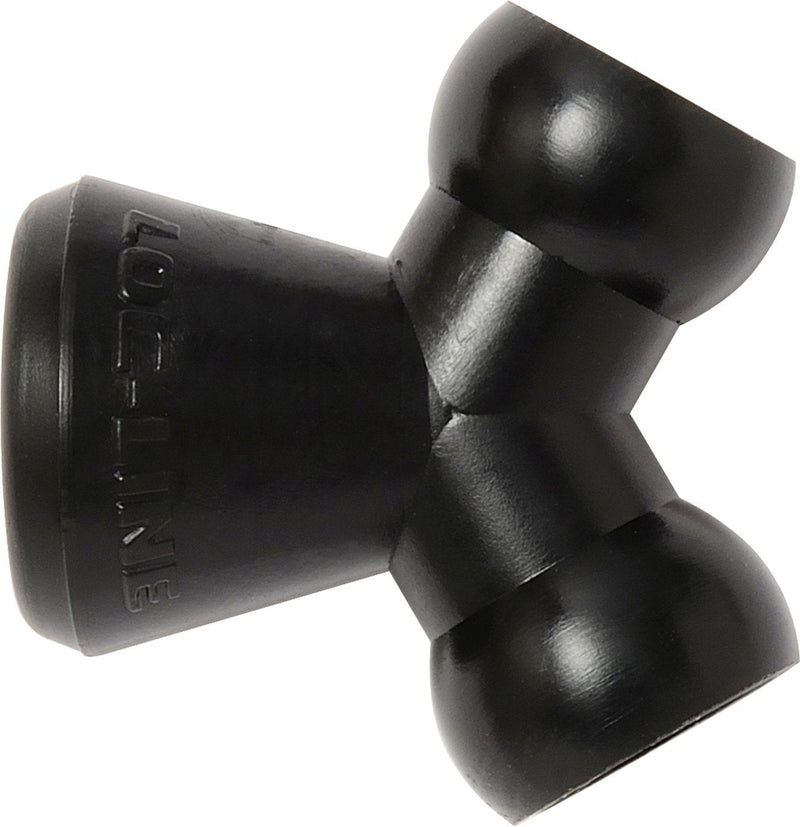 Loc-Line Coolant Hose Component, Black Acetal Copolymer, Wye Connector, 1/4" Hose ID (Pack of 20) - LeoForward Australia