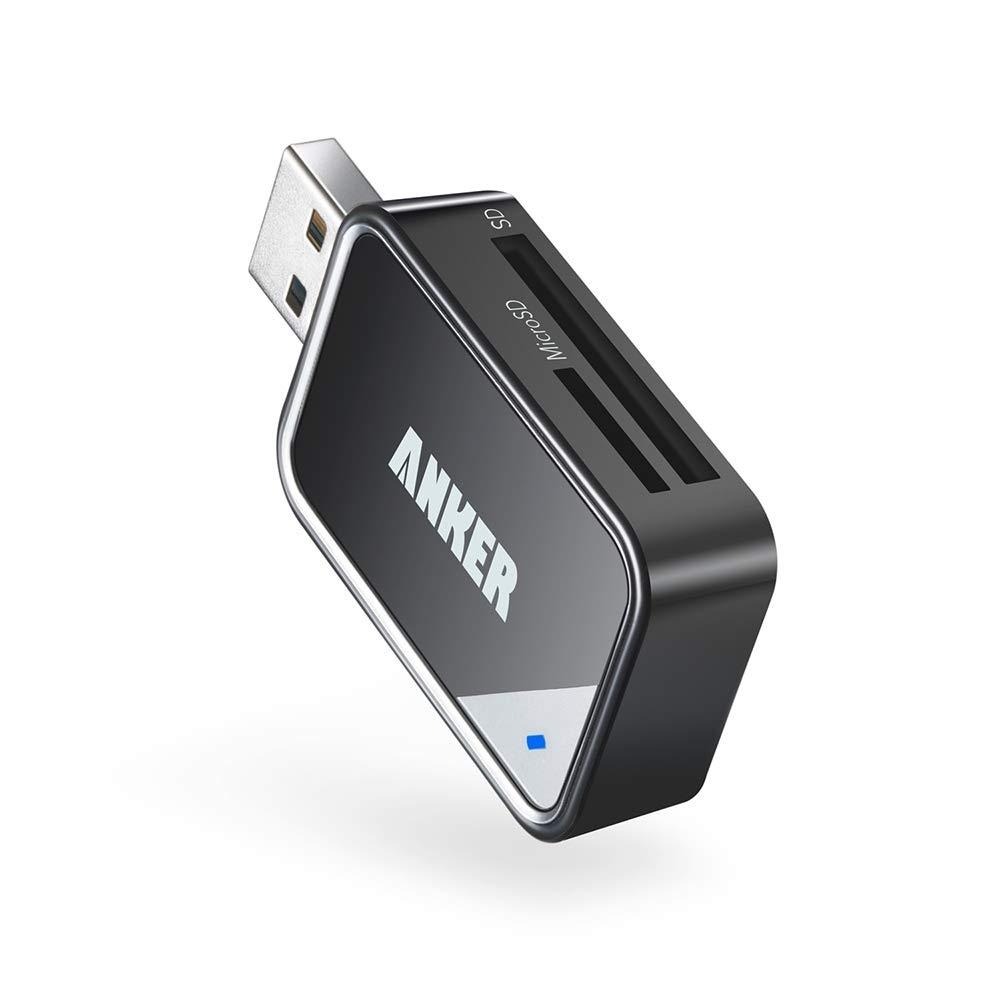Anker 2-in-1 USB 3.0 SD Card Reader for SDXC, SDHC, SD, MMC, RS-MMC, Micro SDXC, Micro SD, Micro SDHC Card and UHS-I Cards - LeoForward Australia