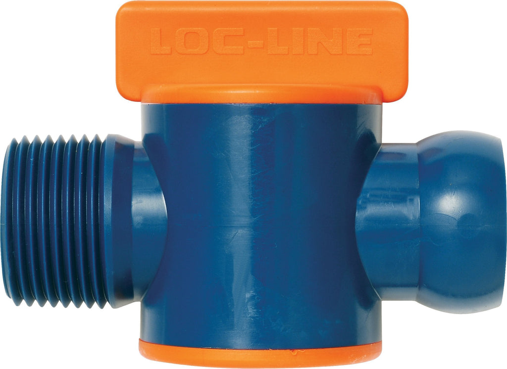 Loc-Line - 61516 Coolant Hose Component, Acetal Copolymer, Valve, 3/4" NPT Male, 3/4" Hose ID, 50 PSI (Pack of 2) - LeoForward Australia