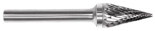 SGS Tool Company 20330 SM-5M Deep Double Cut Bur 8mm Shank Ta Carbide Bur 1/2 Diameter 8mm Shank Diameter - LeoForward Australia