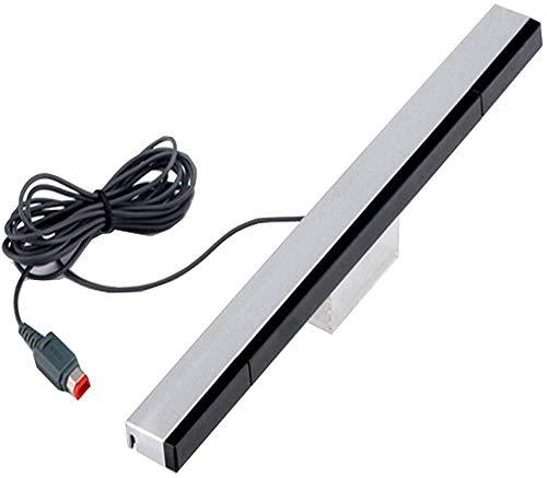 JINHEZO Replacement Wired Infrared IR Ray Motion Sensor Bar Compatible Nintendo Wii and Wii U Console (Silver/Black) - LeoForward Australia