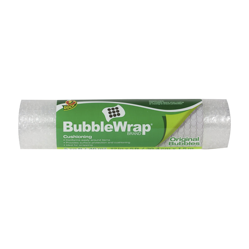  [AUSTRALIA] - Duck Brand Bubble Wrap Original Protective Packaging Single Roll, 12 in. x 5 ft. 12 in. x 5 ft.