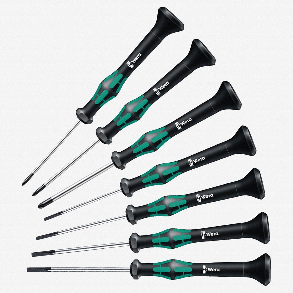  [AUSTRALIA] - Wera 2035/2050 PH 00 - 01/7 Kraftform Micro Slotted/Phillips Precision Screwdriver Set