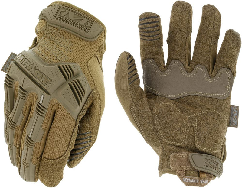  [AUSTRALIA] - Mechanix Wear: M-Pact Coyote Tactical Work Gloves - Touch Capable, Impact Protection, Absorbs Vibration (Large, Coyote Brown) Large