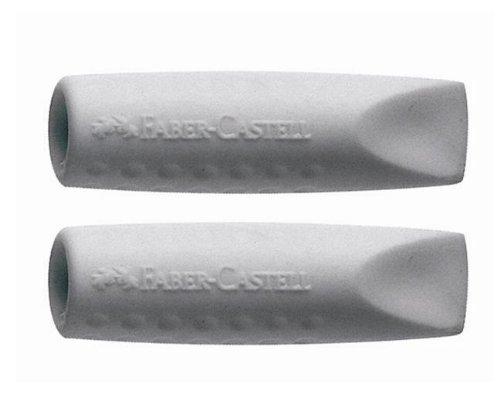 Faber-Castell Grip 2001 Eraser Cap Twin Pack - Grey (Pack of 5) - LeoForward Australia