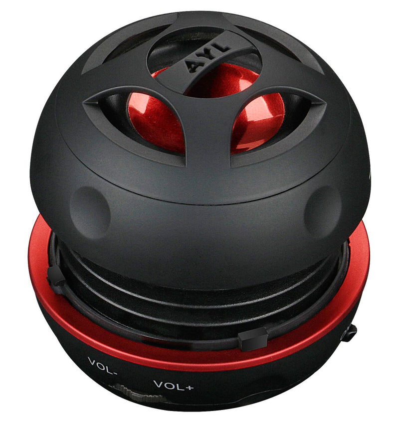  [AUSTRALIA] - AYL Mini Speaker System, Portable Plug in Speaker with 3.5mm Aux Audio Input, External Speaker for Laptop Computer, MP3 Player, iPhone, iPad, Cell Phone (Black)