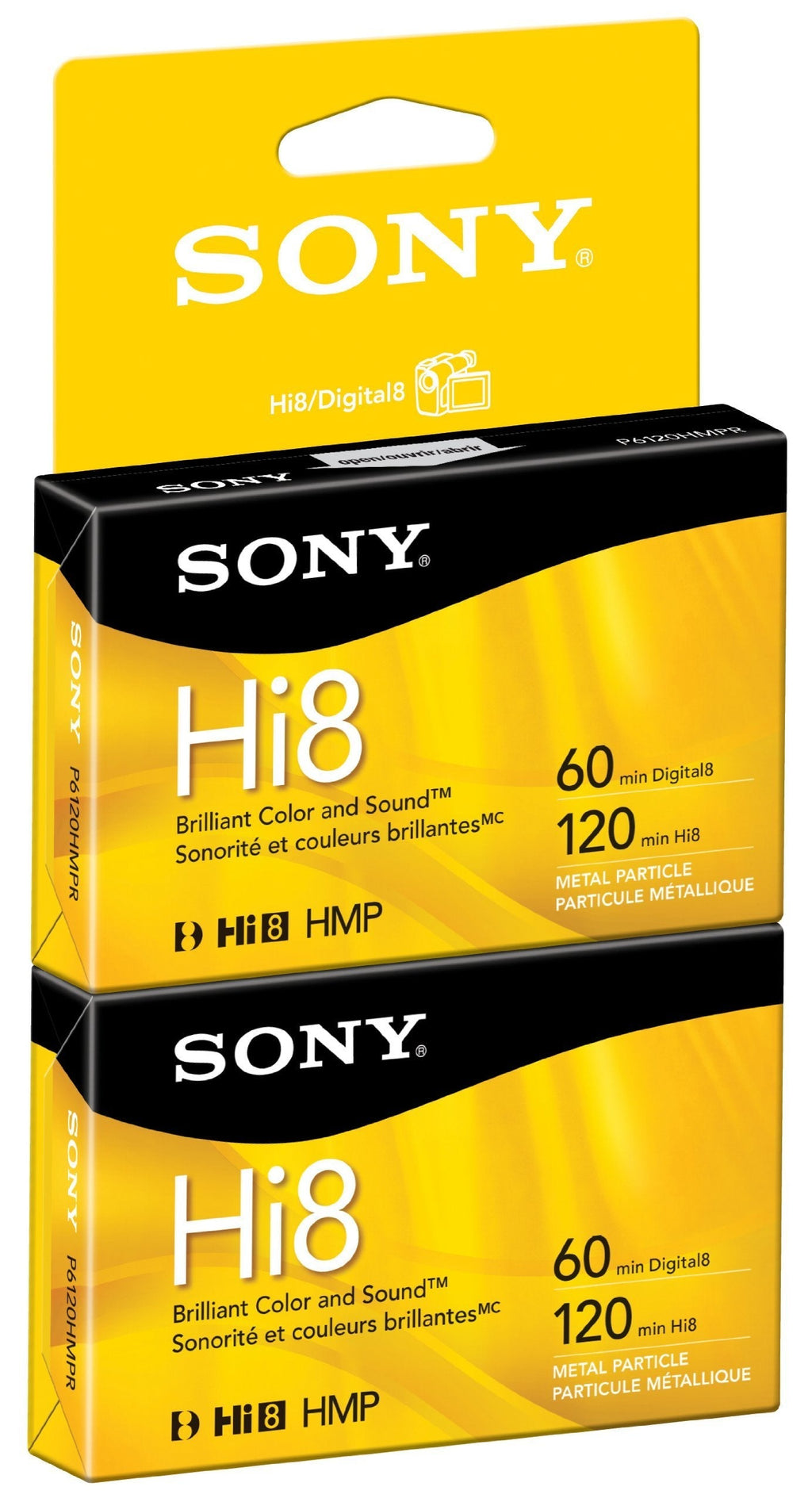  [AUSTRALIA] - Sony P6120HMPR/2C 2-Pack 120-Minute Hi8 Tape with Hangtab
