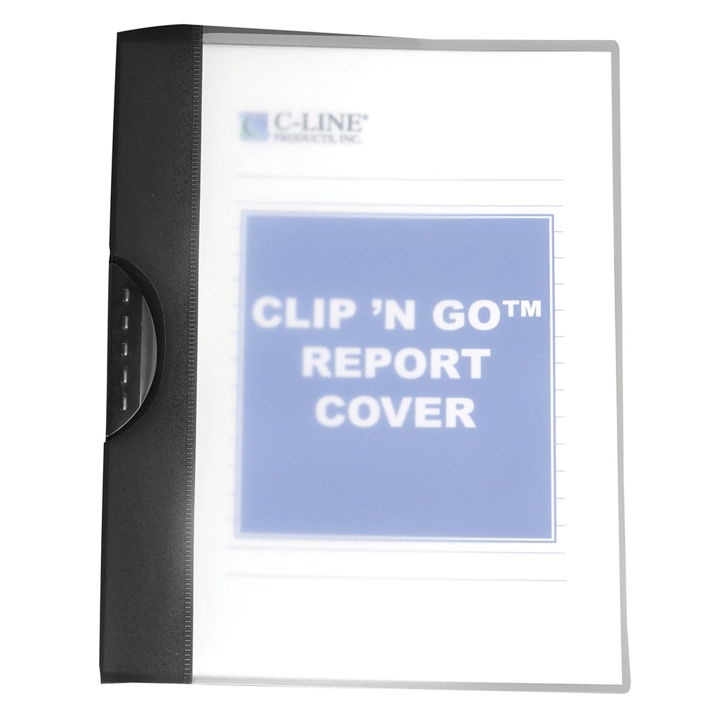  [AUSTRALIA] - C-Line Clip 'N Go Swing Clip Report Cover, 30-Sheet Capacity for 8.5 x 11-Inch Inserts, 1 Report Cover, Frosted, Color May Vary (99326) 1-Pack Premium