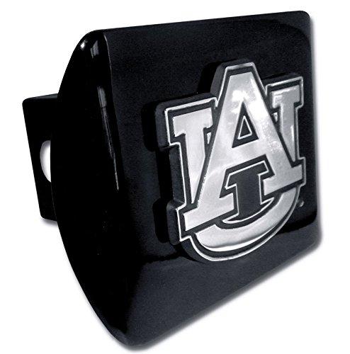  [AUSTRALIA] - Elektroplate C210AU1 Auburn University Tigers Black with Chrome AU Emblem NCAA College Sports Metal Trailer Hitch Cover Fits 2" Auto Car Truck Receiver