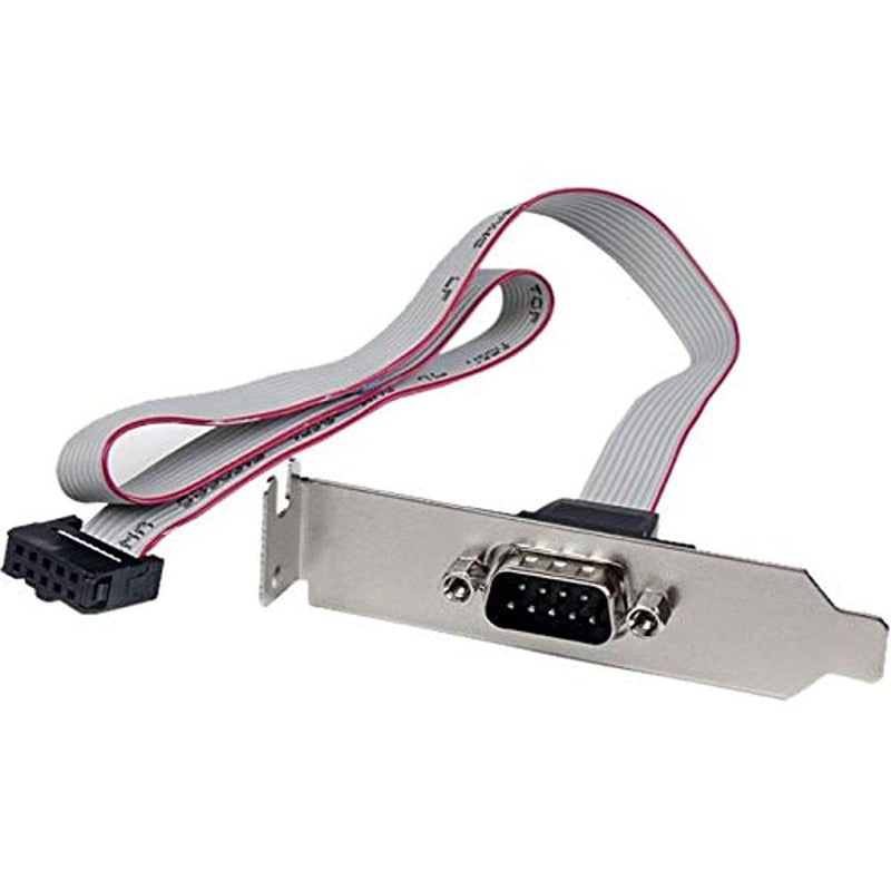  [AUSTRALIA] - StarTech.com 1 Port 16-Inch DB9 Serial Port Bracket to 10 Pin Header - Low Profile (PLATE9M16LP)