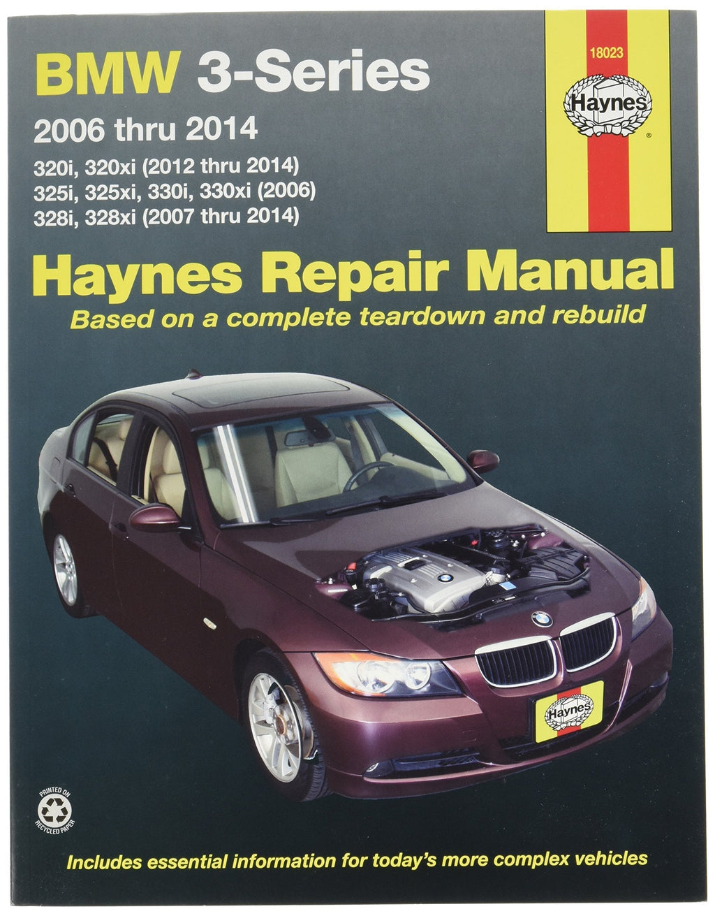 Haynes Repair Manuals BMW 3-Series 2006-2014 (18023) - LeoForward Australia