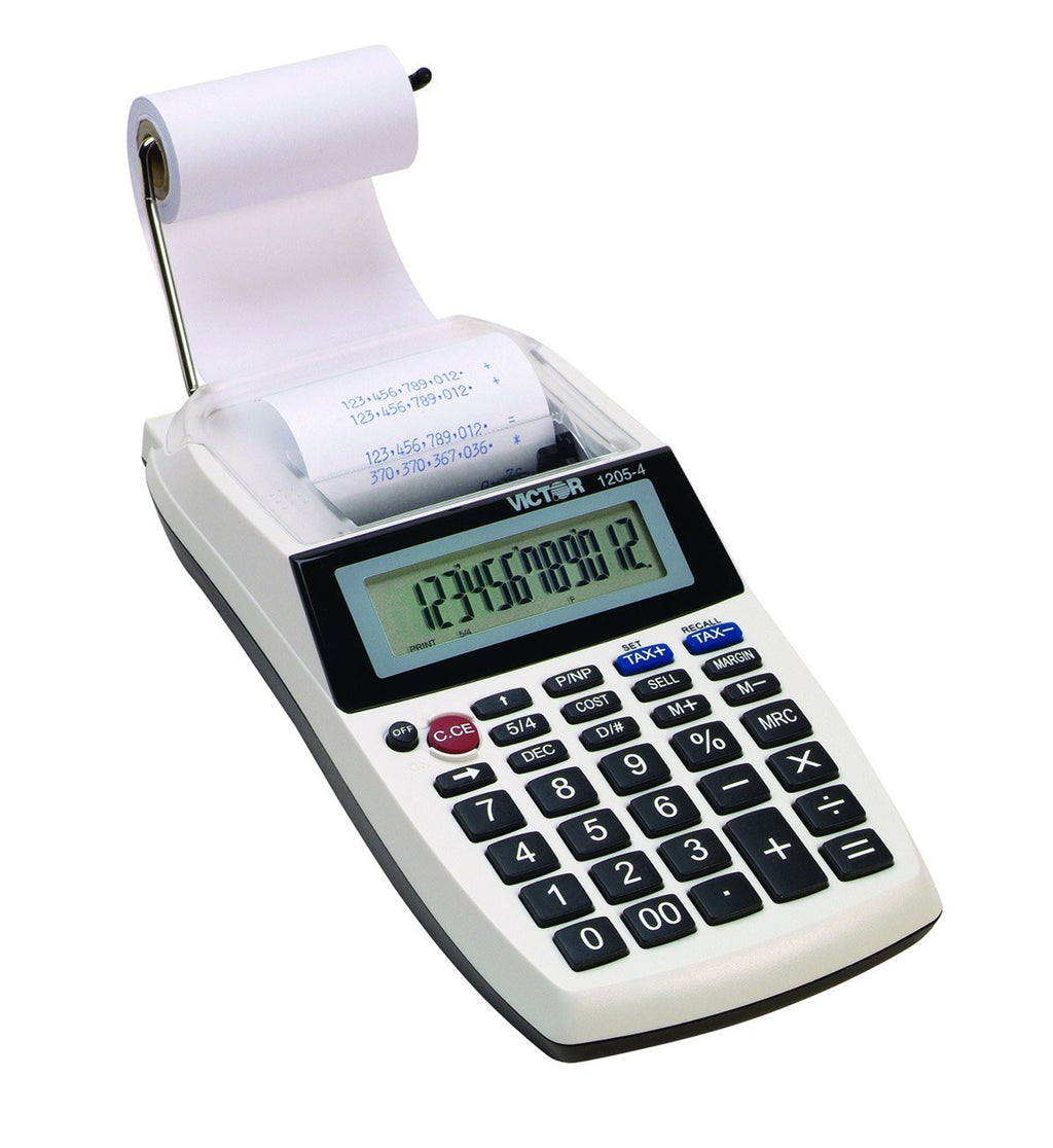  [AUSTRALIA] - Victor 1205-4 12 Digit Portable Palm/Desktop Commercial Printing Calculator 1.8" x 4" x 8"
