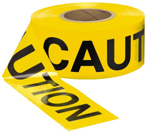  [AUSTRALIA] - Swanson BT100CAU2 3-Inch by 300-Feet 2-MIL Barricade Tape Caution with Yellow/Black Print